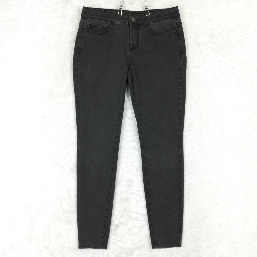 J. Jill Womens Jeans Jegging 5 Pocket Leggings Black Denim‎ Mid Rise 4